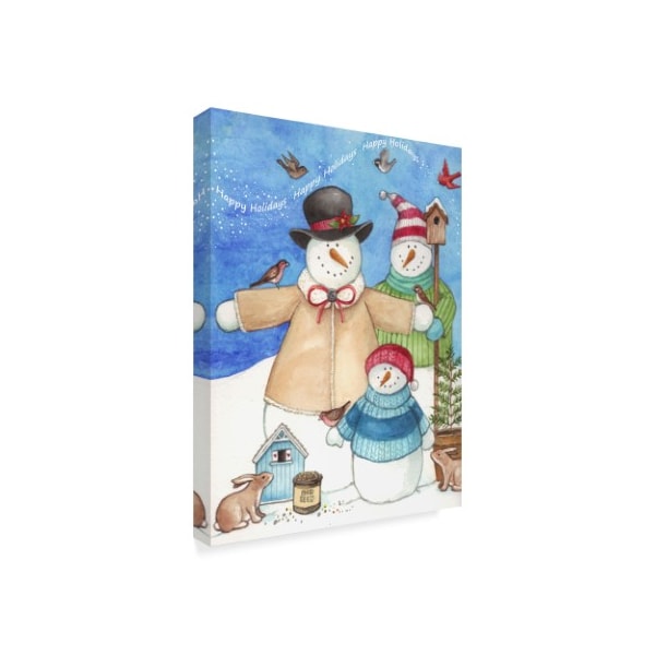 Melinda Hipsher 'Happy Holiday Snow' Canvas Art,14x19